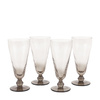 Swirl Flute Glass Smoked Grey (4pk) 72x72x166mm