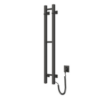 Grzejnik łazienkowy elektryczny Navin Silhouette Quadro 160х1000 prawy, czarna mora