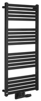 GRUNT grzejnik łazienkowy 500x1050mm, podłączenie środkowe, czarny mat