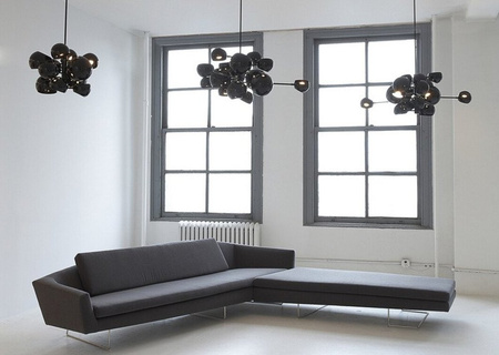 Lampa wisząca ASTRONOMY-11,  55 cm - czarna