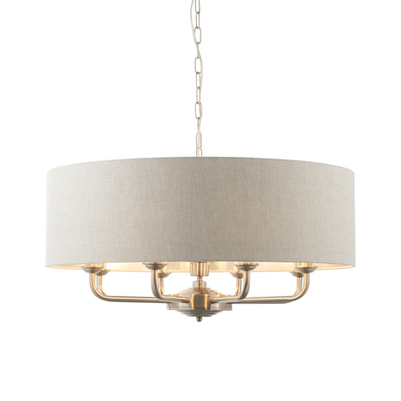 Highclere 8 Pendant Light Chrome 550-1730mm