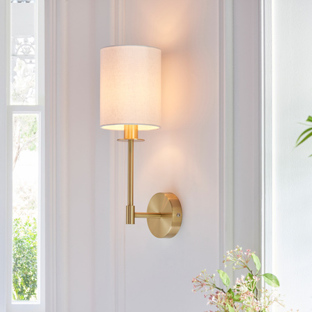 Sancerre 1 Wall Light Satin Brass