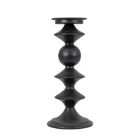 Świecznik Sutton Pillar Holder Black Large 140x140x335mm