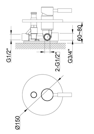 ROXIN Black Zestaw prysznicowy z deszczownicą 25cm