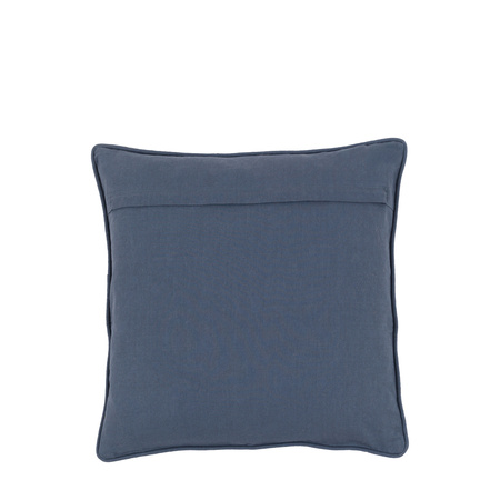 Fleur Embroidered Cushion Ink Blue 450x450mnm