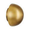 Lampa ścienna BUTTON, 16 cm - LED, złoty, półkulisty