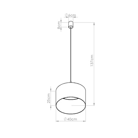 Lampa wisząca NEVIA taupe