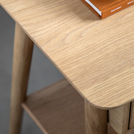 Hatfield 1 Drawer Bedside Natural 450x400x500mm