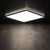 AZPO lampa sufitowa LED 225x225mm, 12,3W, 3000/4000/6000K,IP54, czarny mat