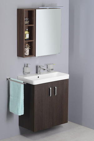 THEIA szafka umywalkowa 66,3x70x35cm, 2 drzwiczki, sosna rustykalna