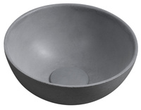 MINOR umywalka betonowa nablatowa, średnica 26cm, szary mat