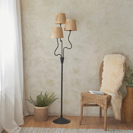 Wriggle 3 Floor Lamp Matt Black