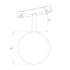 Maxlight M0016D Lampa  Magnetyczna System Dali 6W 525LM 3000K