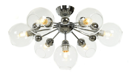 NOWOCZESNA LAMPA SUFITOWA PLAFON CHROMOWANY DEVOLI W7
