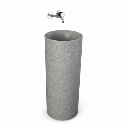 RAK-BATU Umywalka wolnostojąca okrąg 36x36 cm Mica Cool Grey