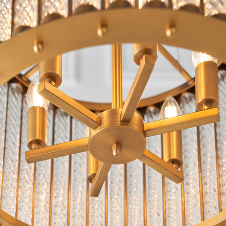 Romola 6 Pendant Matt Gold