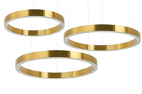 MOOSEE lampa wisząca RING 80 + 80 + 100   złota na jednej podsufitce