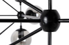 MOOSEE lampa wisząca PLANETARIO 15        czarna - klosze dymione