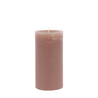 Pillar Candle Rustic Taupe (2pk) 90x90x180mm