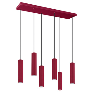 Lampa wisząca IVAR 6L burgund LED 3000K