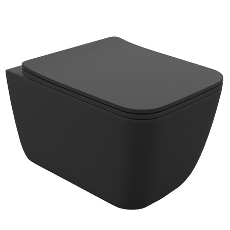 Miska wisząca z deską WC Onil Black 3.0