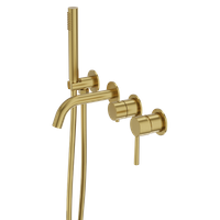 Bateria wannowa podtynkowa 4- otworowa Orion Brushed Gold