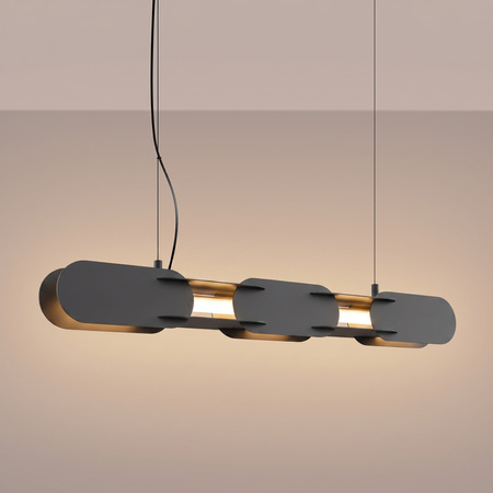Lampa wisząca CHAIN 91 czarna LED 3000K