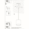 Lampa wisząca ORBIS 1 szary