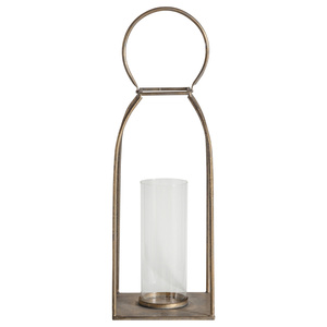 Latarnia Alcora w kolorze antycznego złota 160 x 160 x 380 mm