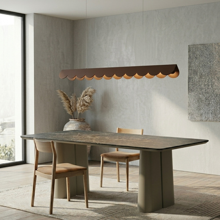 Lampa wisząca BISCUIT 130 brązowa LED 4000K