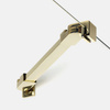 Drzwi wnękowe NEW SOLEO LIGHT GOLD 1D U 120x195 szkło czyste 6mm Active Shield 2.0