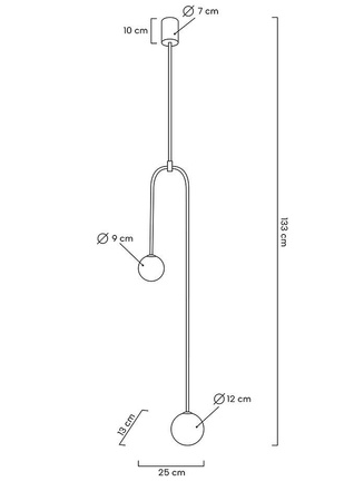 MOOSEE lampa wisząca LOW czarna