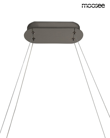 MOOSEE lampa wisząca ANILLO 120 czarny    chrom