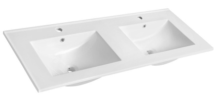 SLIM podwójna umywalka meblowa 120x46,5cm, biały