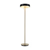 Lampa podłogowa ARTDECO 150 cm - czarno - złota nowoczesna