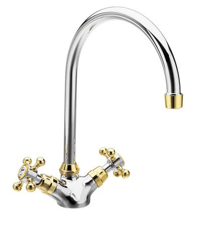 ANTEA bateria kuchenna, wysokość 275mm, chrom/złoto