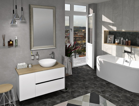 ODETTA szafka umywalkowa 67x50x43,5cm, wiąz Bardini