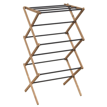 CIKCAK składany stojak na ręczniki 73x97x39cm, drewno jesionowe