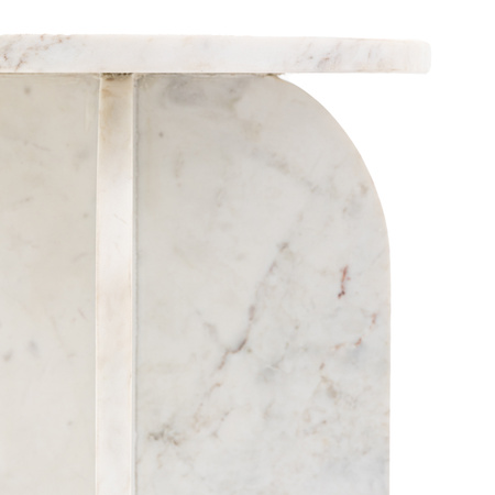 Amalfi Side Table White 400x400x500mm