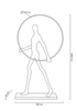 MOOSEE lampa podłogowa HUMAN ROUND        włókno szklane