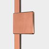 Kabina prysznicowa OXIA COPPER BRUSHED 2D kwadratowa 80x80x200 szkło czyste 8mm Active Shield 2.0