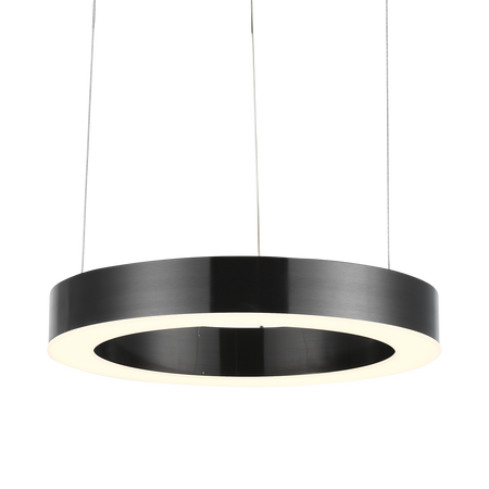 Lampa wisząca CIRCLE 40 cm - LED, ring tytan szczotkowany