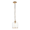 Ashcroft 1 Pendant Light Brushed Aged Brass