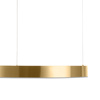 Lampa wisząca CIRCLE 60 cm - LED, ring mosiądz szczotkowany