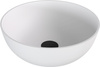BANERA ROUND umywalka kompozytowa nablatowa, średnica 39cm, biały mat