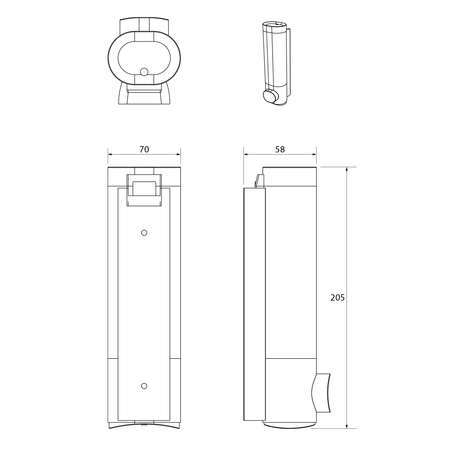 OLMO dozownik mydła płynnego 250ml, biały