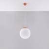 Lampa wisząca UGO 30 ochra czerwona