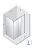 Kabina prysznicowa PRIME NICKEL BRUSHED 1D prostokątna L 100x70x200 szkło czyste 6mm Active Shield 2.0