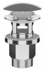 Korek umywalkowy 5/4“, klik-klak, duży grzybek, 30-50mm, ABS/stal nierdzewna