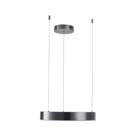Lampa wisząca CIRCLE 40 cm - LED, ring tytan szczotkowany